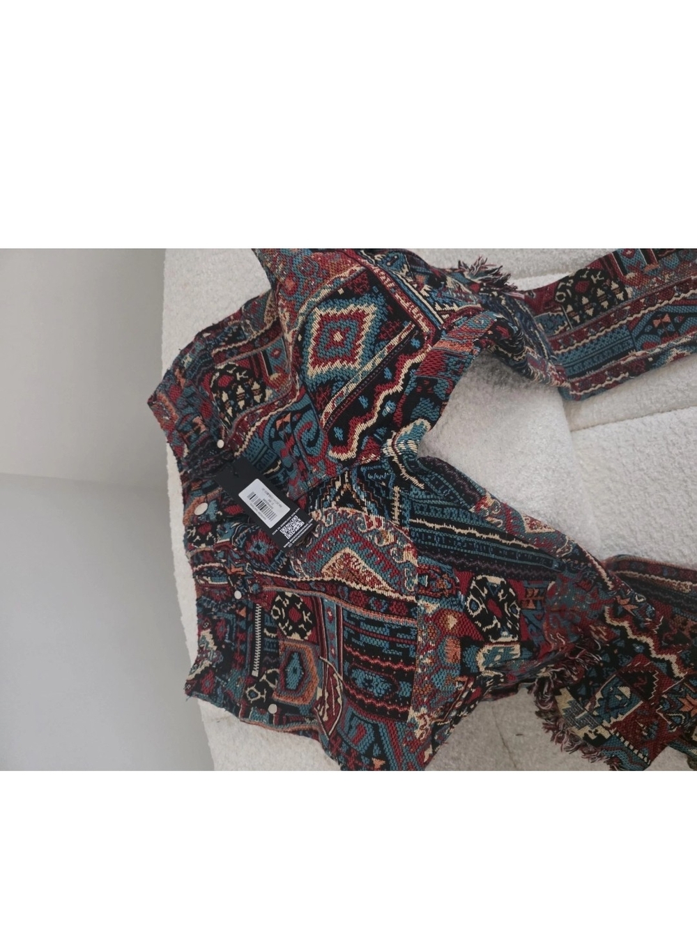 Geometric Print Blouse